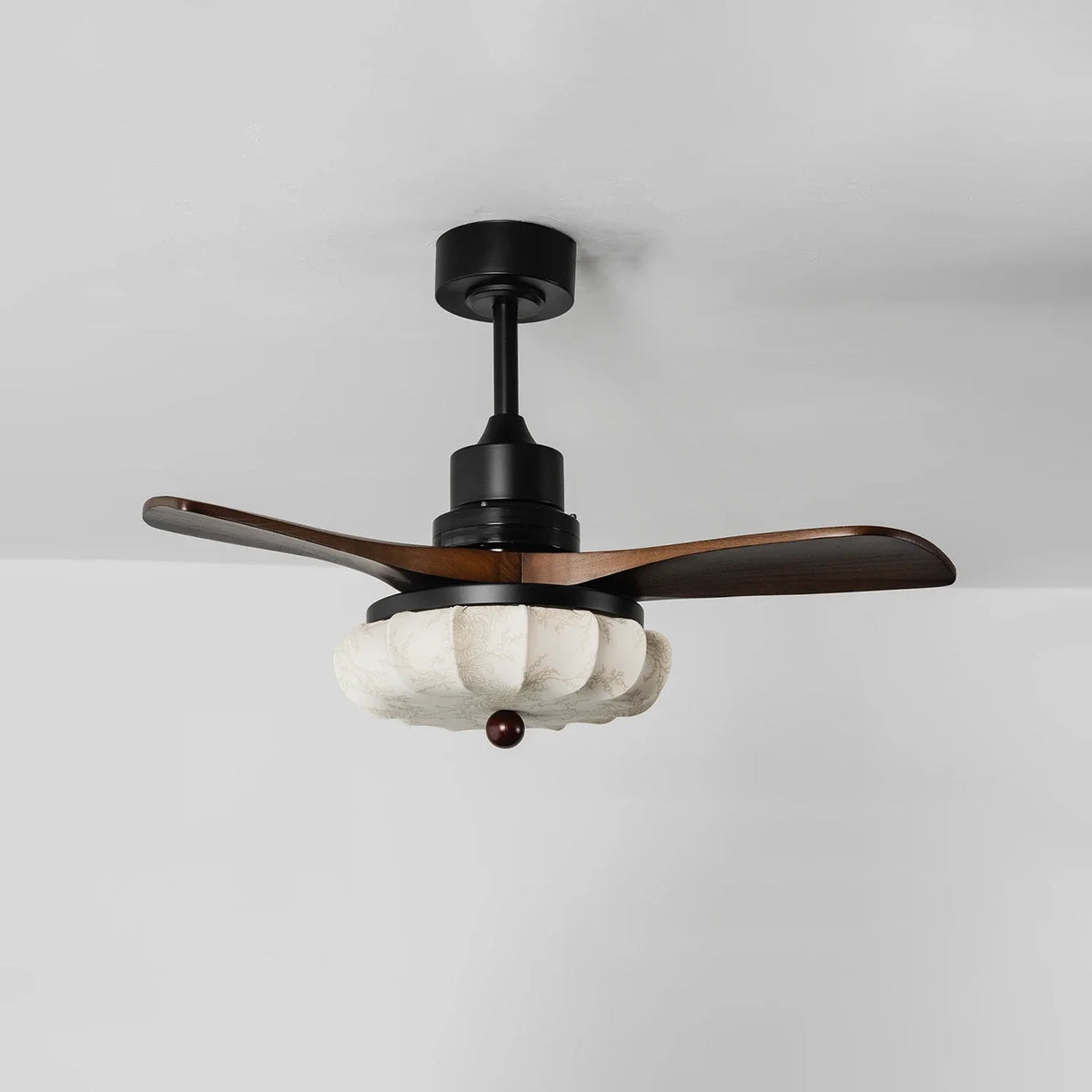 Modern Elira Flower Fabric Ceiling Fan Lights Copper – Copper detail 40