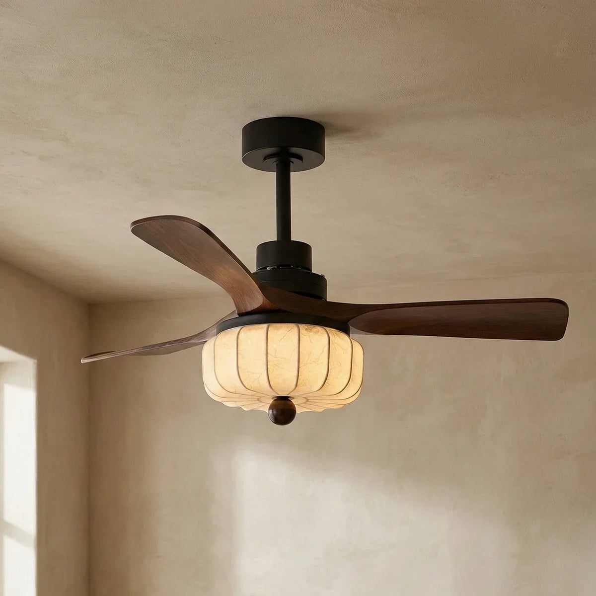 Modern Elira Flower Fabric Ceiling Fan Lights Copper – Copper detail 24