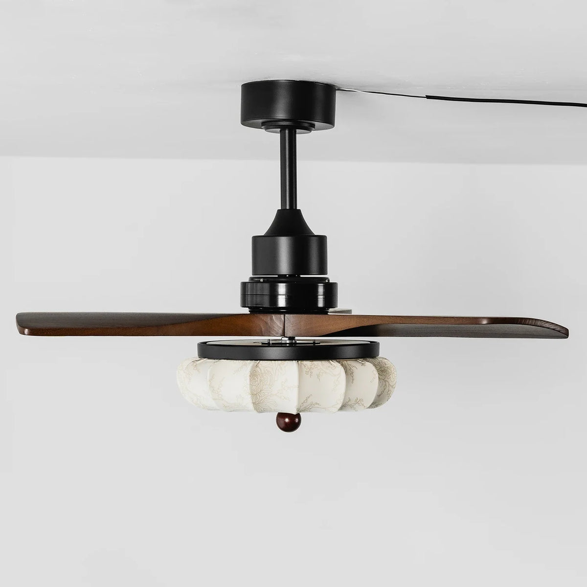 Modern Elira Flower Fabric Ceiling Fan Lights Copper – Copper detail 38