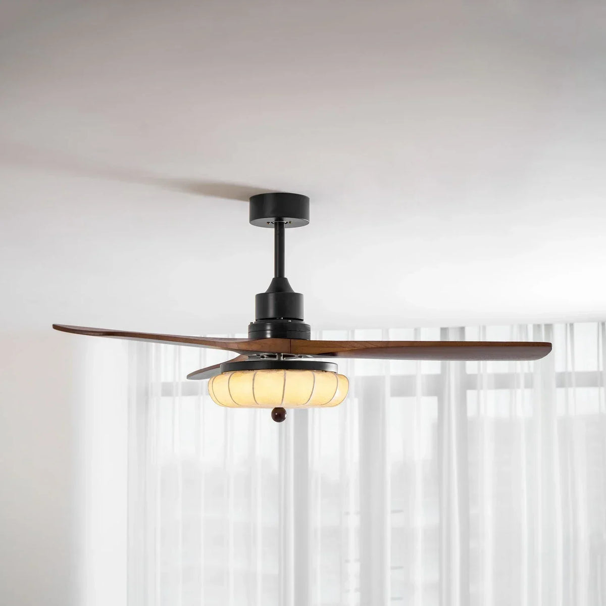 Modern Elira Flower Fabric Ceiling Fan Lights Copper – Copper detail 30