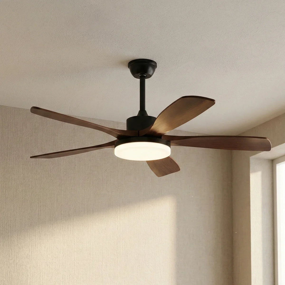 Modern Keltis Fan Blade Ceiling Lights Copper – Copper detail 10