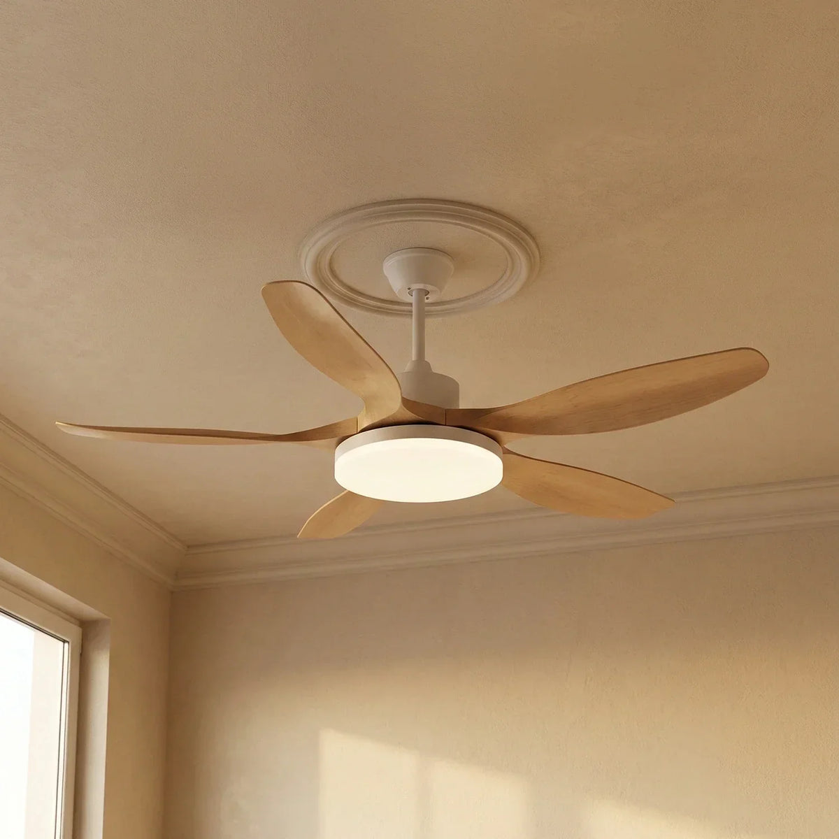 Modern Keltis Fan Blade Ceiling Lights Copper – Copper detail 11