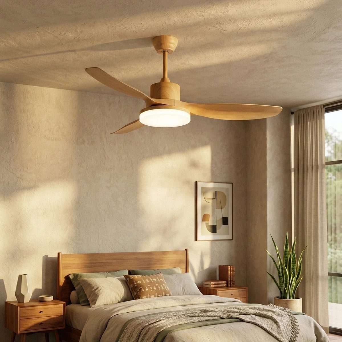 Modern Keltis Fan Blade Ceiling Lights Copper – Copper detail 8
