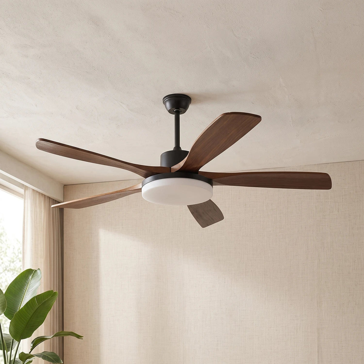 Modern Keltis Fan Blade Ceiling Lights Copper – Copper detail 15