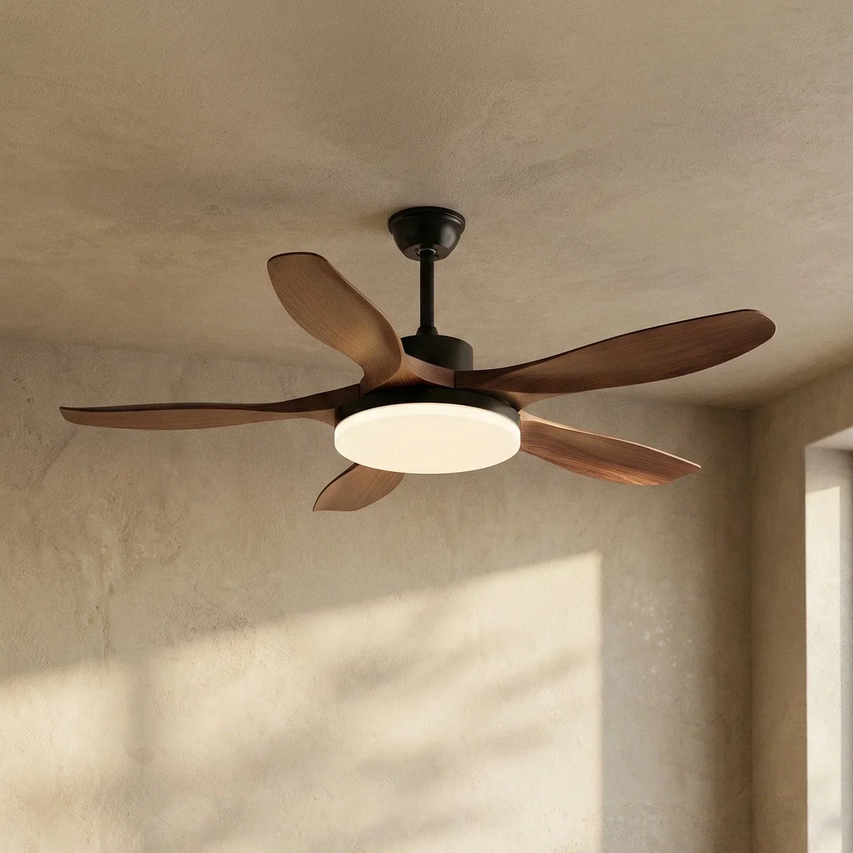 Modern Keltis Fan Blade Ceiling Lights Copper – Copper detail 9