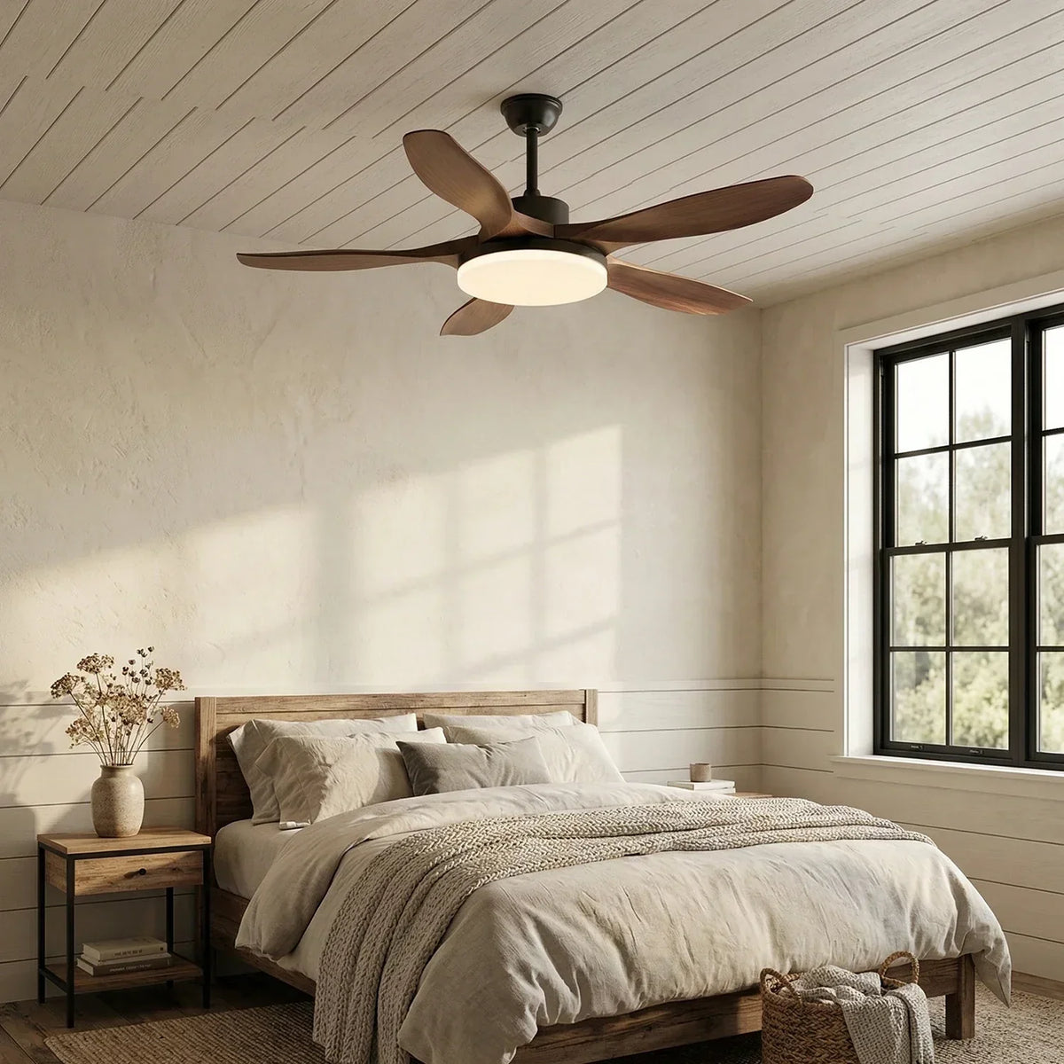 Modern Keltis Fan Blade Ceiling Lights Copper – Copper detail 6