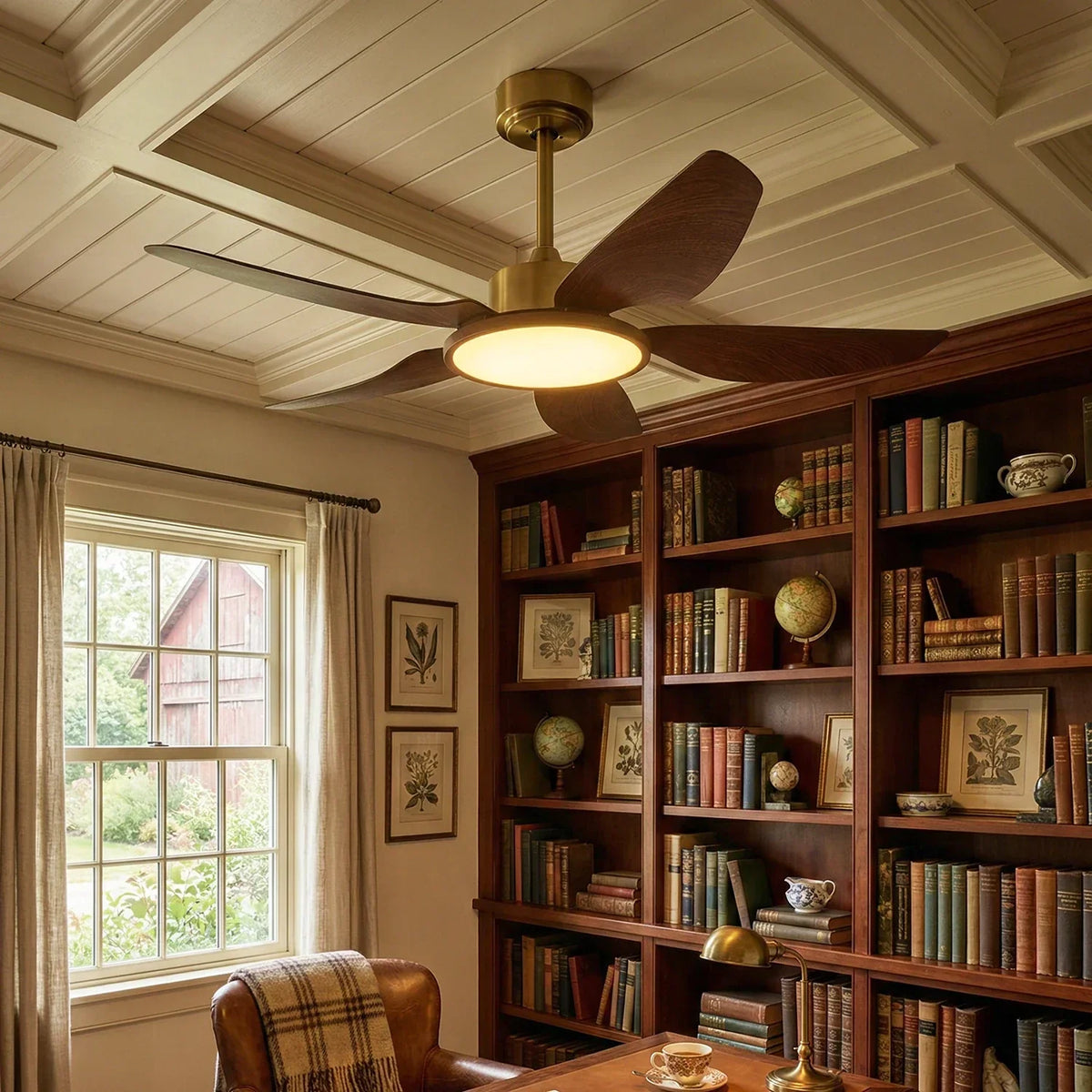 Modern Sirocco Breeze Copper Ceiling Fan Light – Copper detail 10