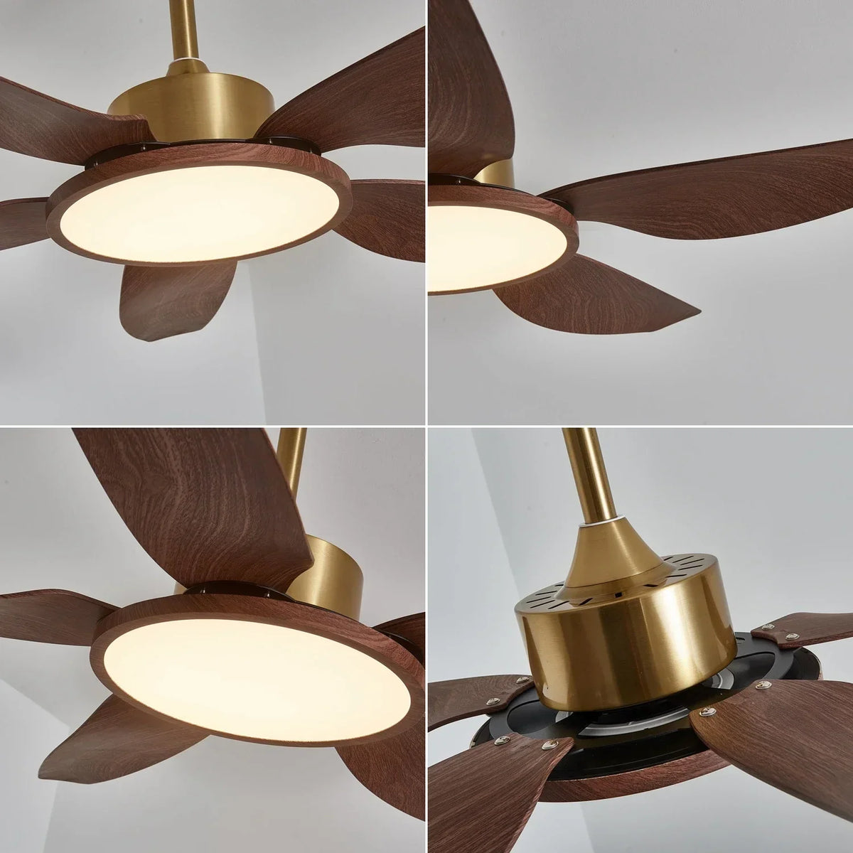 Modern Sirocco Breeze Copper Ceiling Fan Light – Copper detail 15