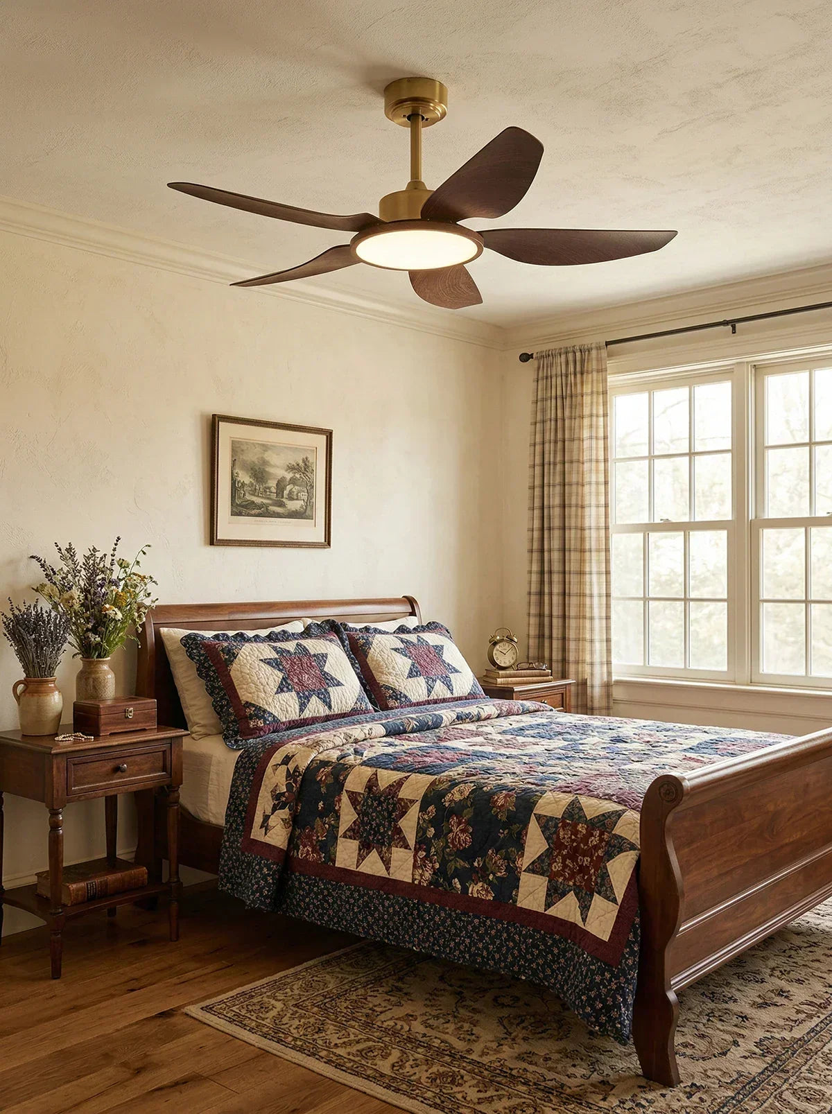 Modern Sirocco Breeze Copper Ceiling Fan Light – Copper detail 14
