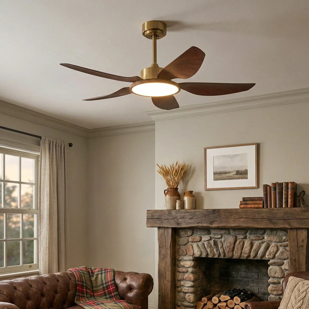 Modern Sirocco Breeze Copper Ceiling Fan Light – Copper detail 8