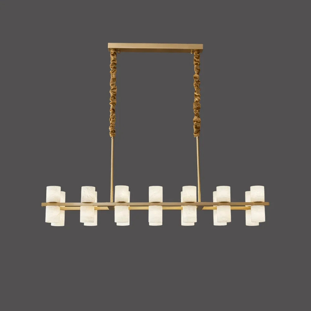 Modern Tabitha Alabaster Chandelier – Alabaster detail 17