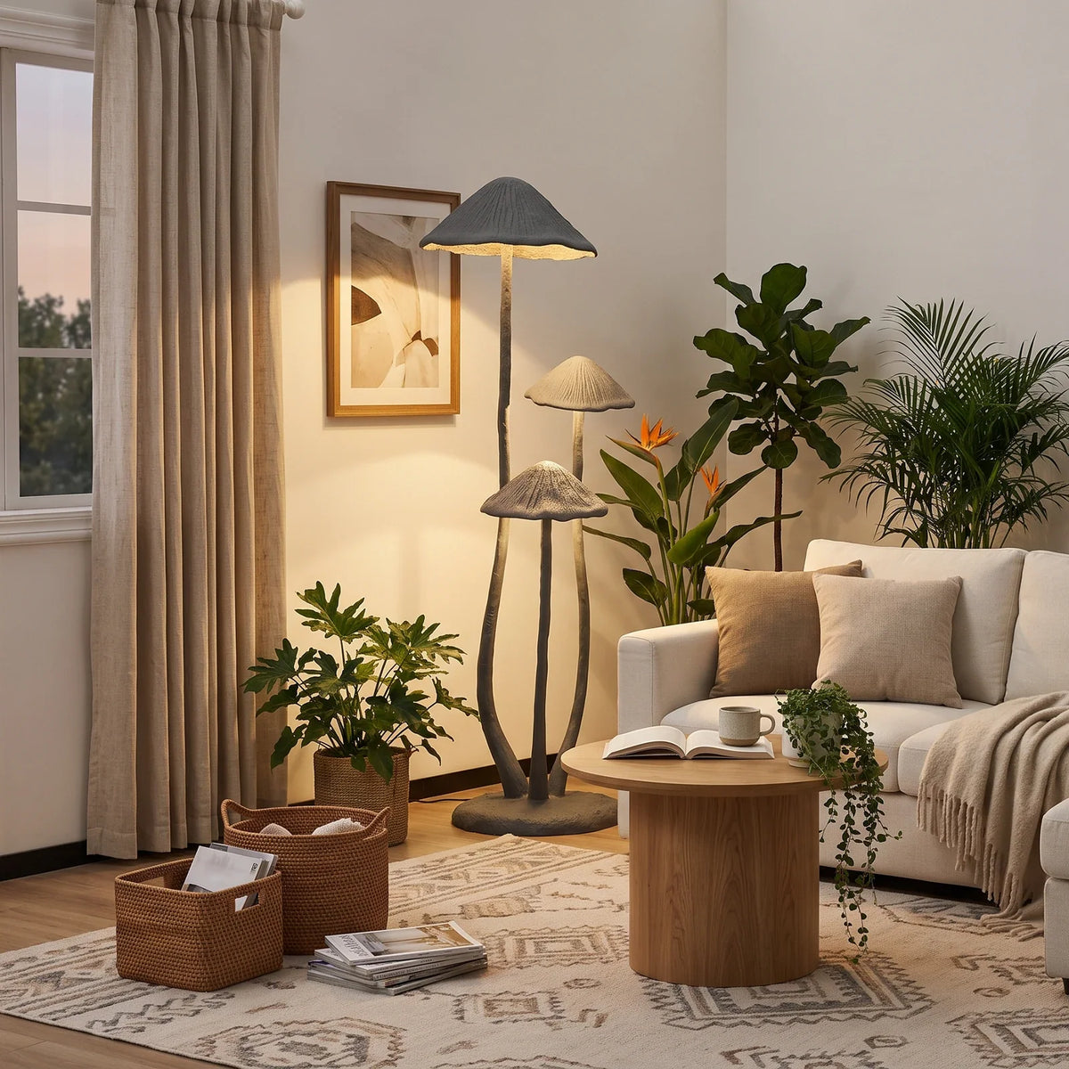 Mori Trio Mushroom Sculptural Floor Lamp – detail 6