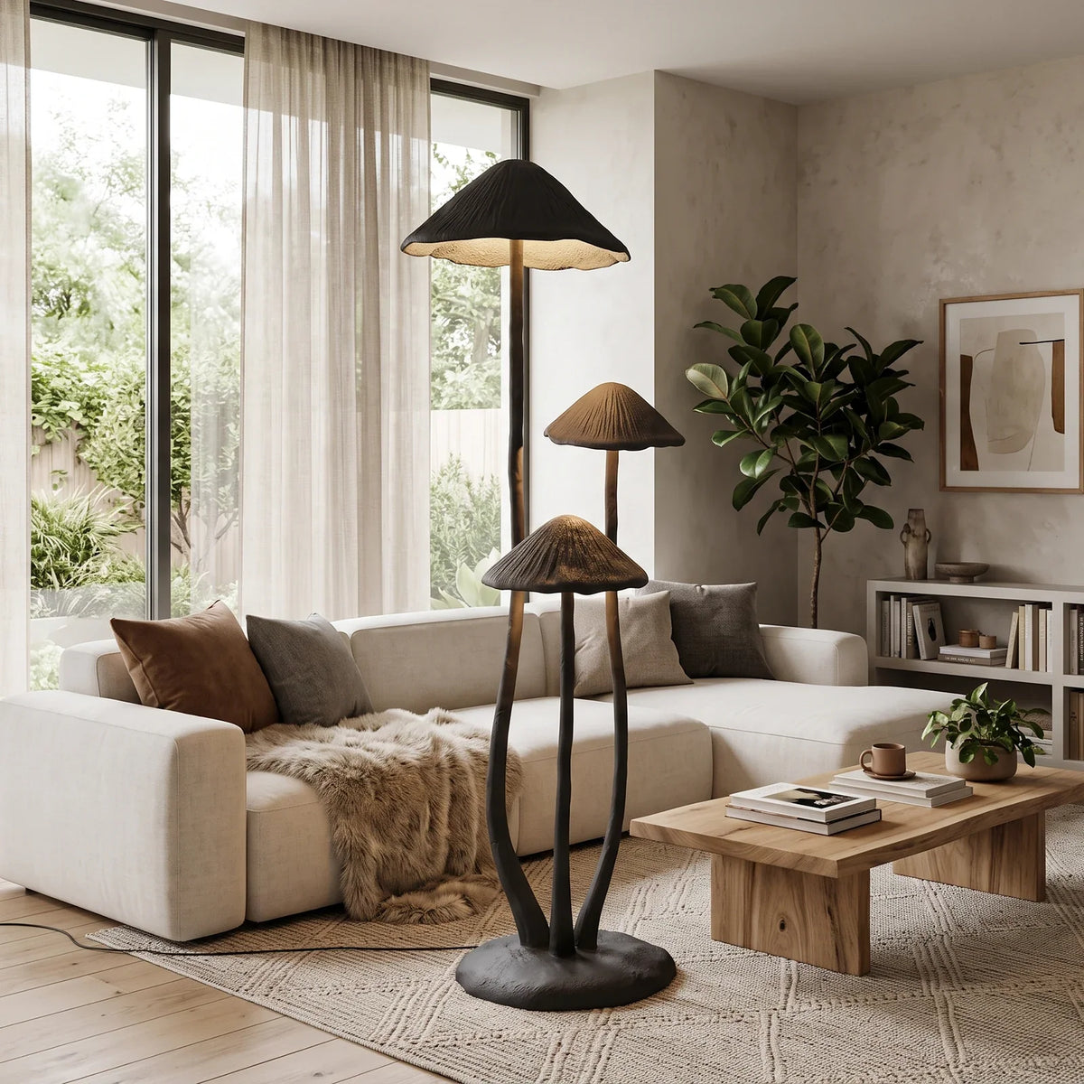 Mori Trio Mushroom Sculptural Floor Lamp – detail 7
