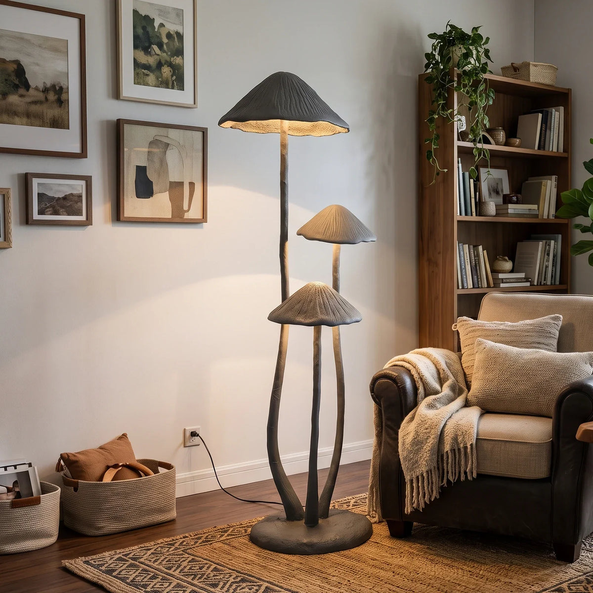 Mori Trio Mushroom Sculptural Floor Lamp – detail 2