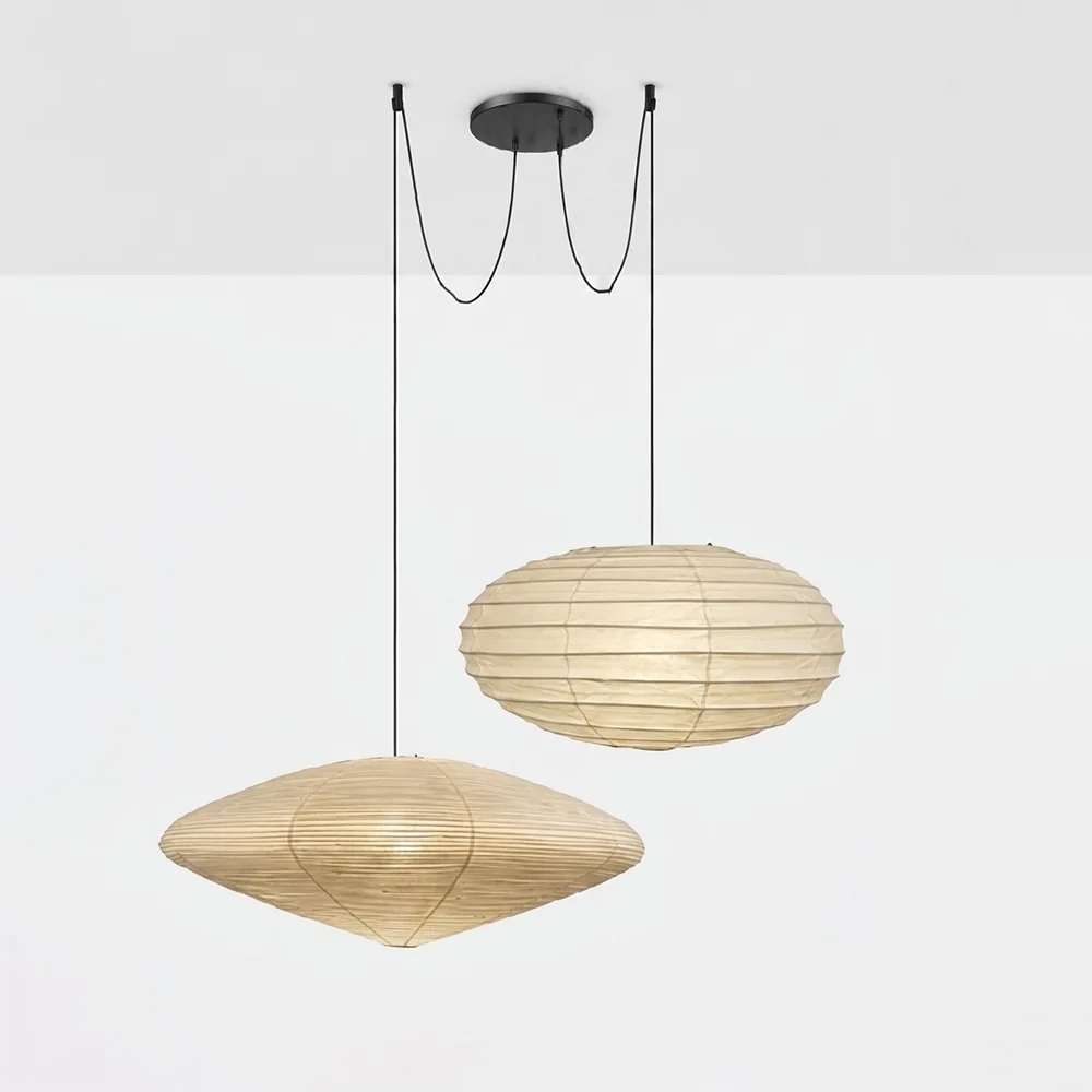 Mulberry Paper Adjustable Modular Iron Pendant Light – Iron detail 11