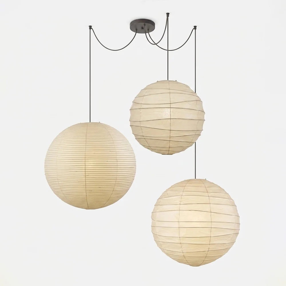 Mulberry Paper Adjustable Modular Iron Pendant Light – Iron detail 15