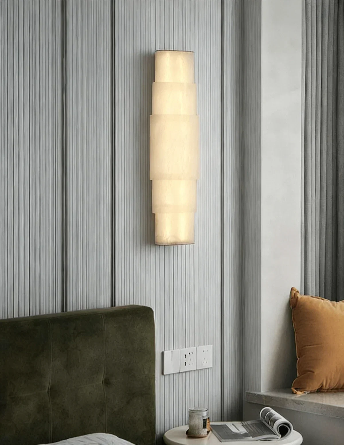 Multi Layer Stacked Alabaster Wall Lamp – Alabaster detail 13