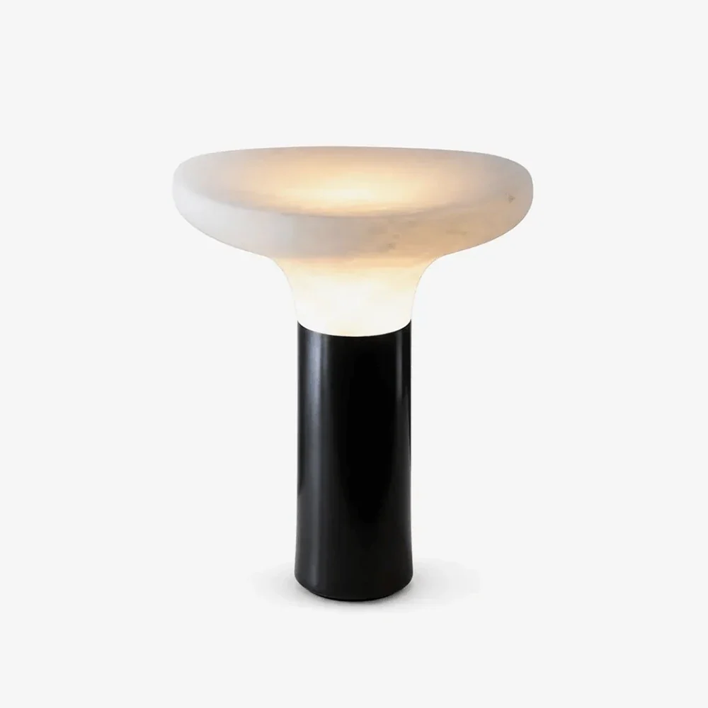 Mushroom Cap Alabaster Table Lamp – Alabaster detail 12