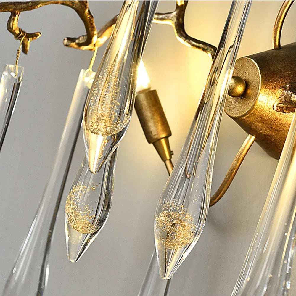 Nature-Inspired Tree Teardrop Glass Wall Lamp – Glass detail 9