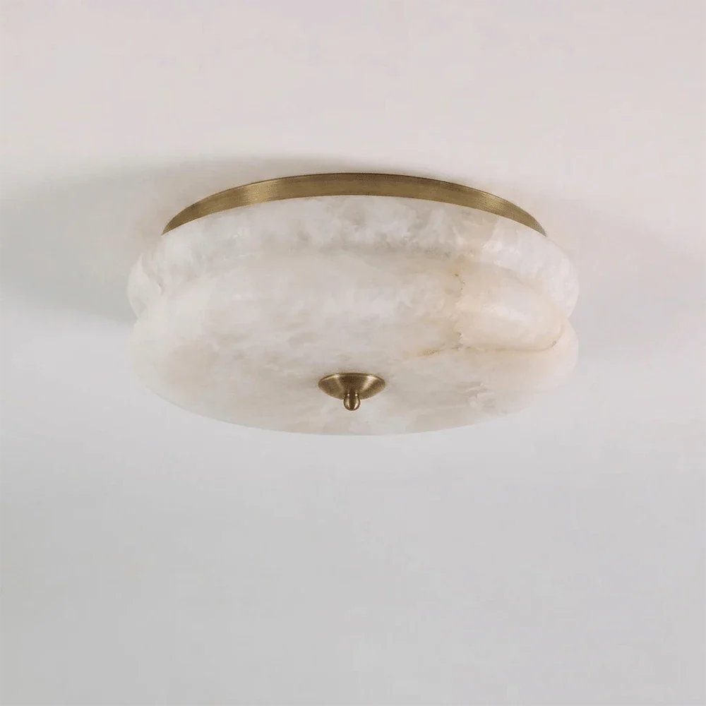 Nimbus Alabaster Flush Mount Ceiling Light – Alabaster detail 13