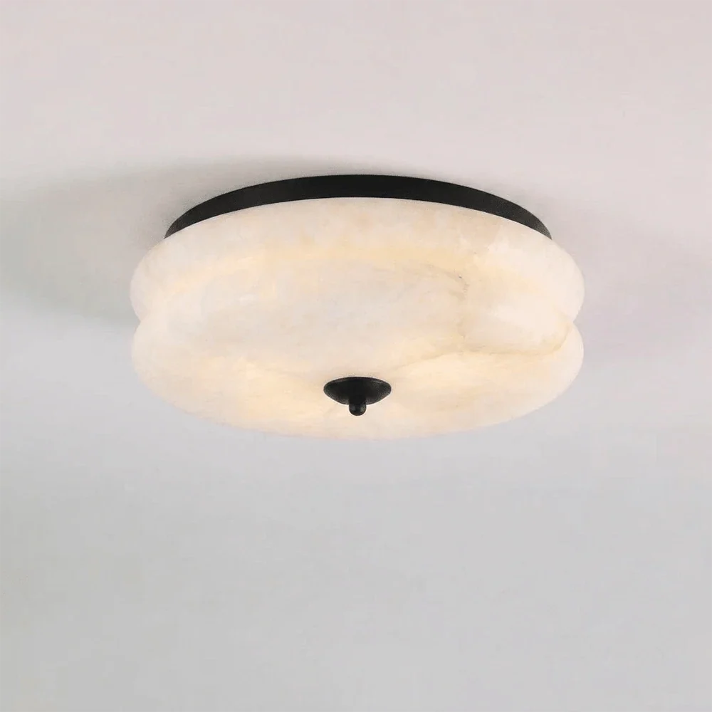 Nimbus Alabaster Flush Mount Ceiling Light – Alabaster detail 12