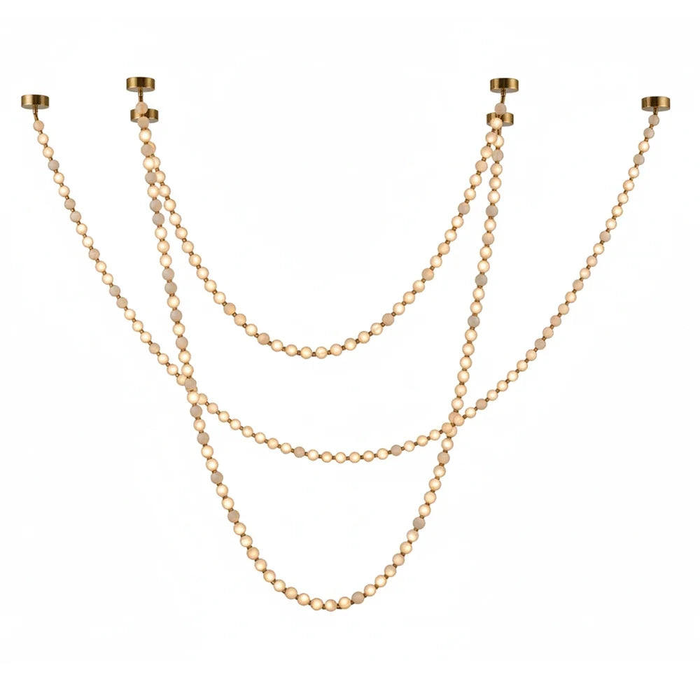Liora Beaded Alabaster Swag Chandelier – Alabaster detail 23
