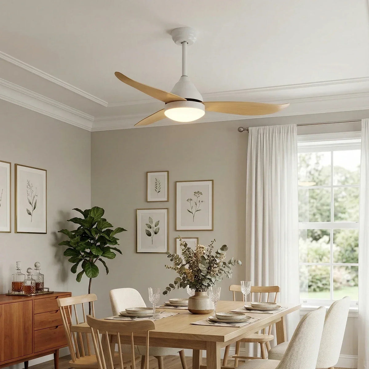 Nordic Aeris Whisper Ceiling Fan Lights Copper – Copper detail 5