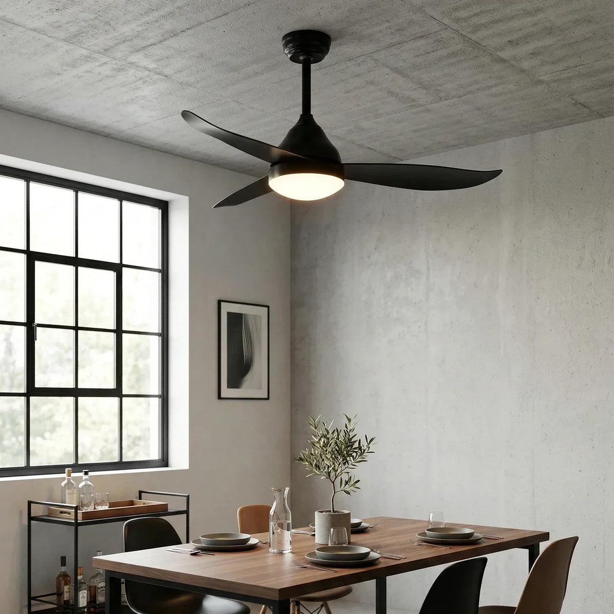 Nordic Aeris Whisper Ceiling Fan Lights Copper – Copper detail 6