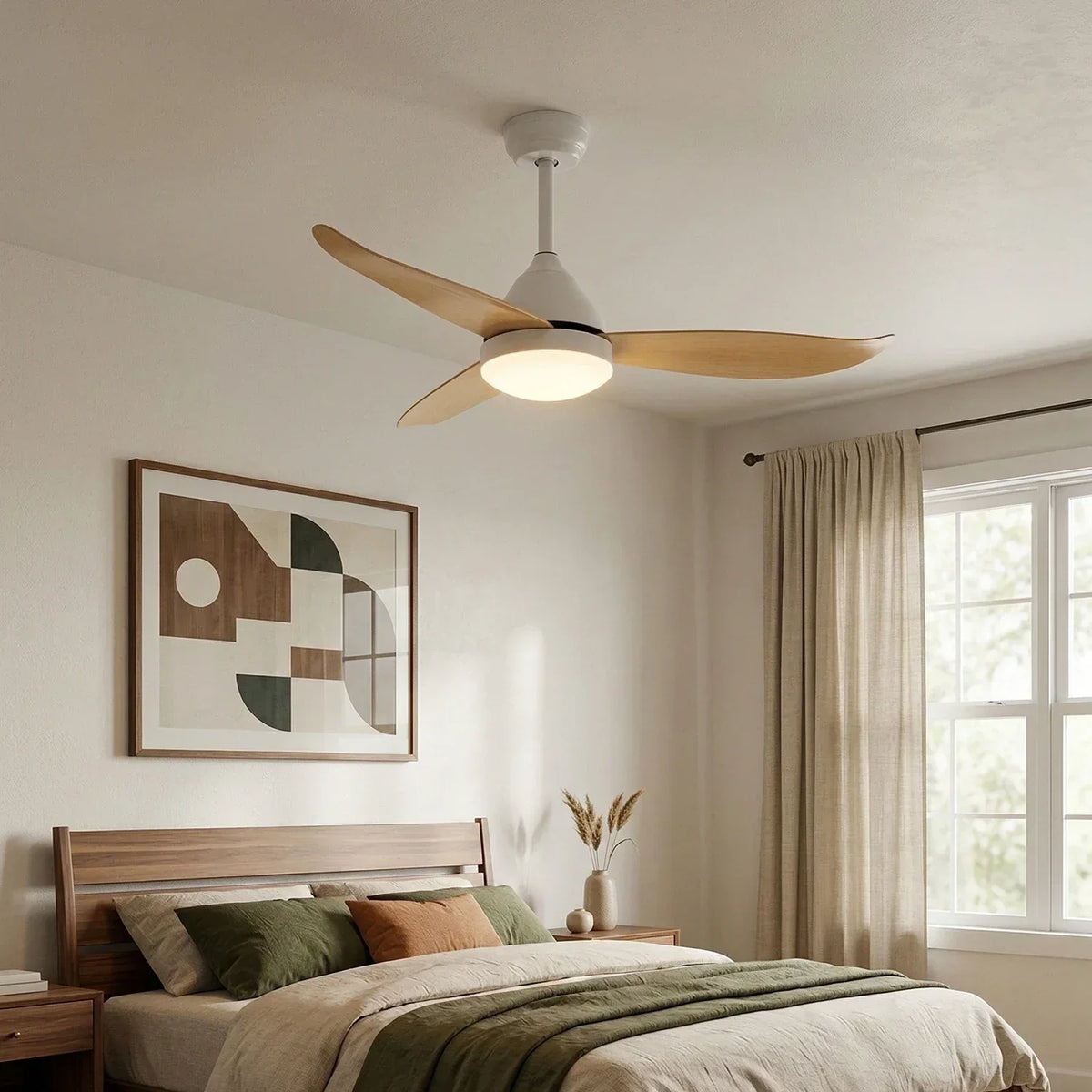 Nordic Aeris Whisper Ceiling Fan Lights Copper – Copper detail 3