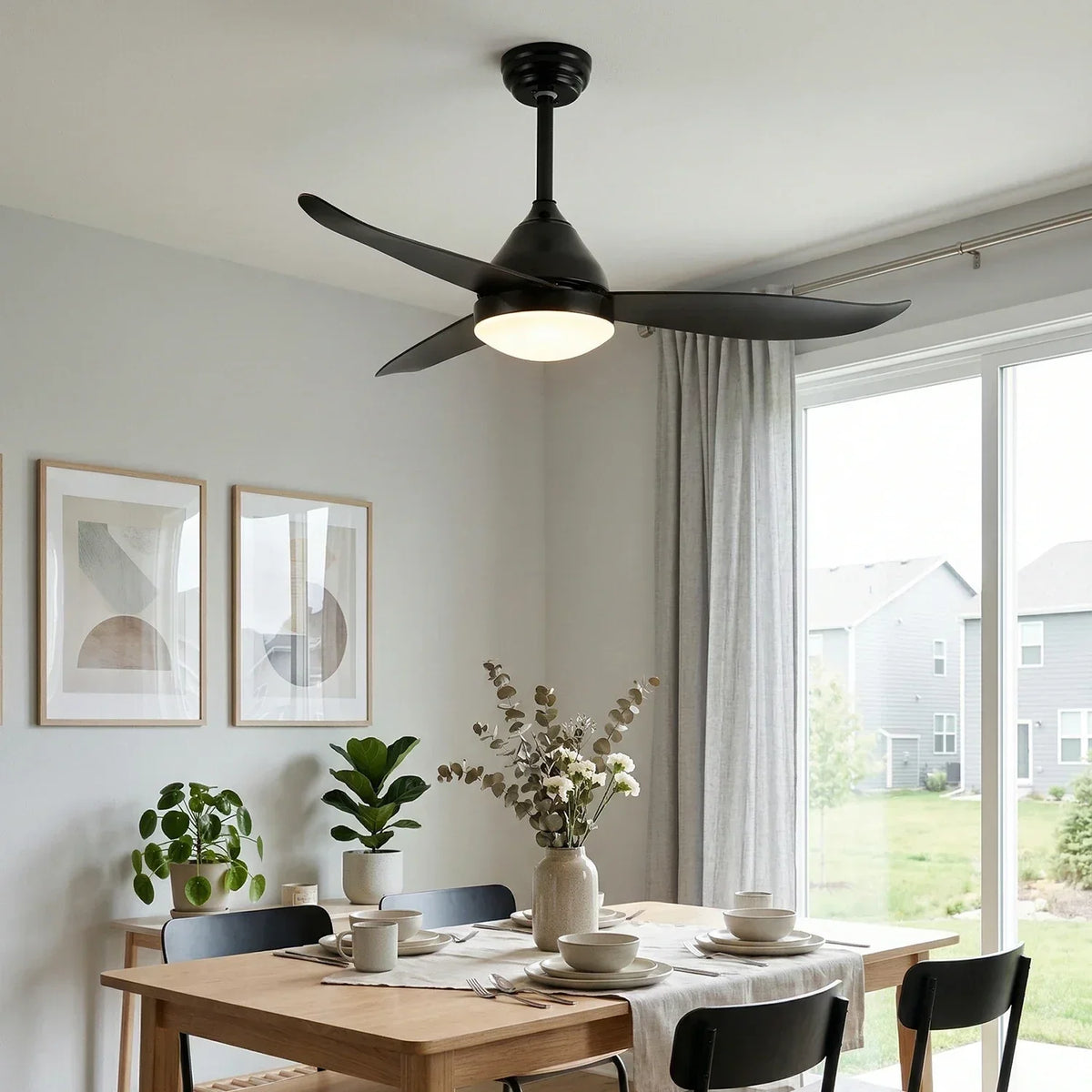 Nordic Aeris Whisper Ceiling Fan Lights Copper – Copper detail 2