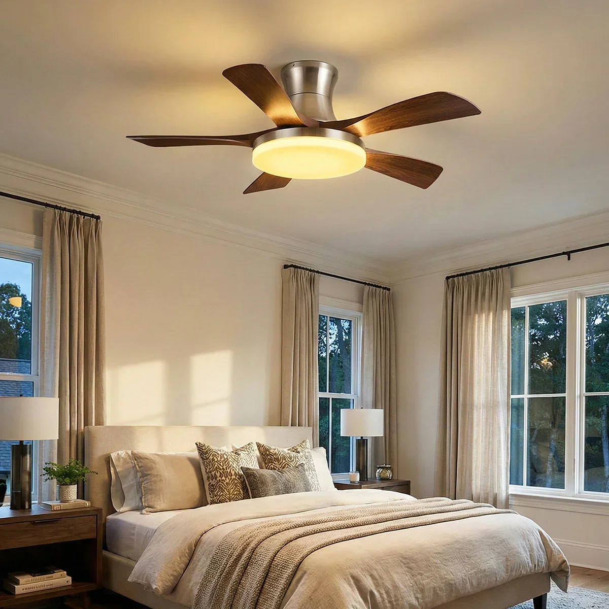 Nordic Style Lunet Copper Ceiling Fan Light – Copper detail 6