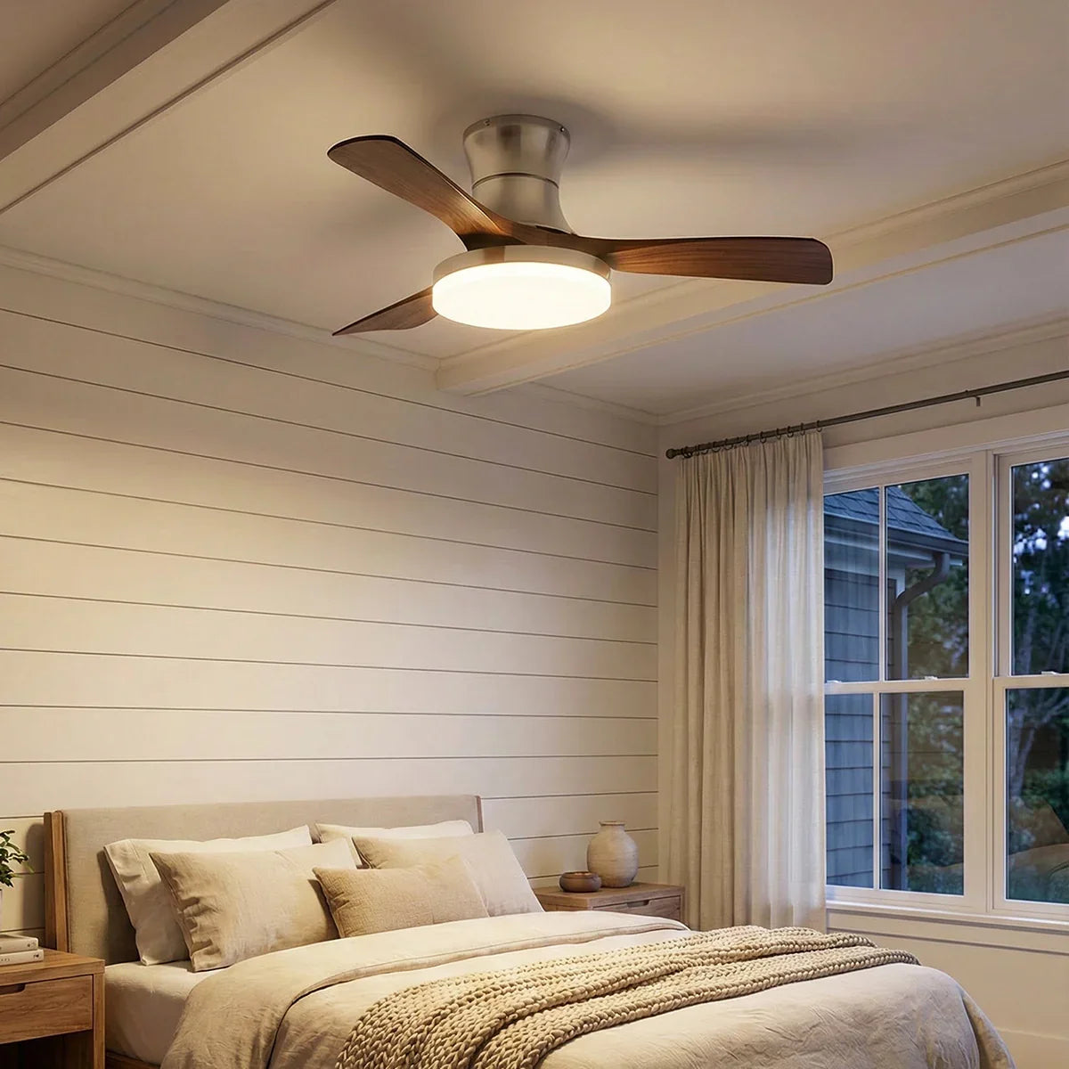 Nordic Style Lunet Copper Ceiling Fan Light – Copper detail 7