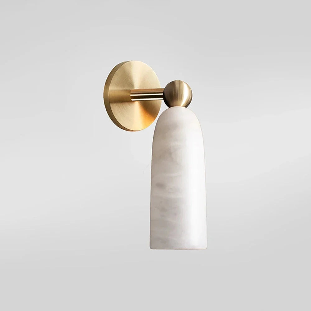 Odile Alabaster Cone Wall Sconce – Alabaster detail 13