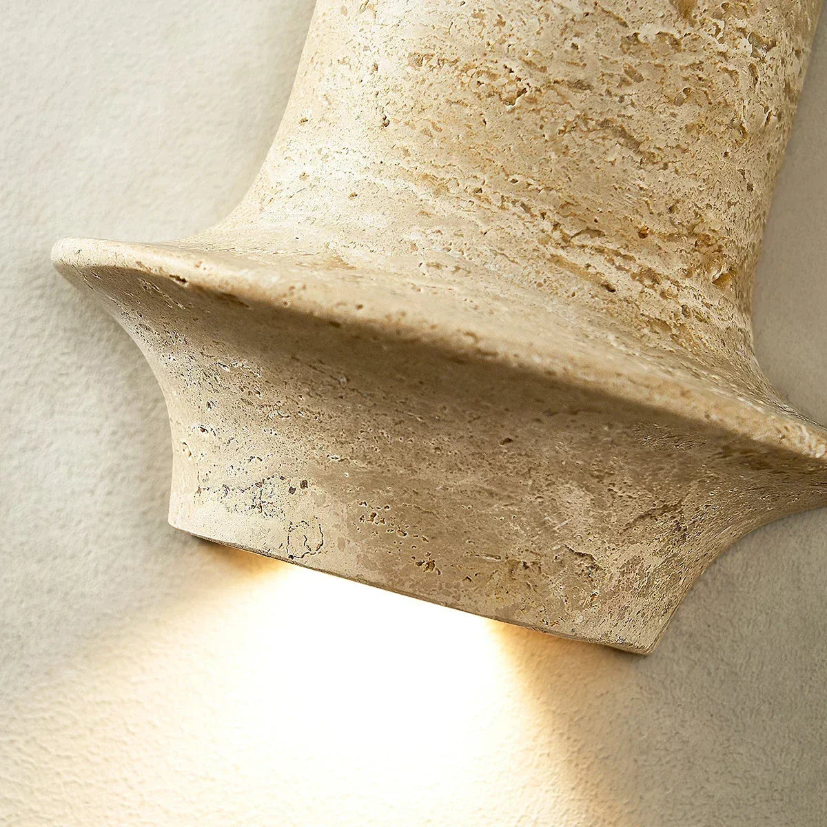 Olyndra Travertine Arched Artistic Wall Lamp – Travertine detail 11
