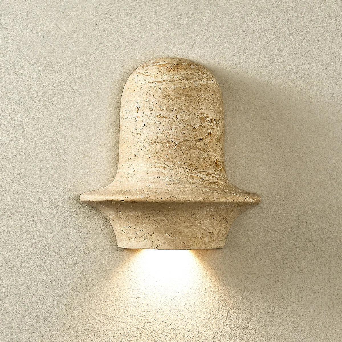 Olyndra Travertine Arched Artistic Wall Lamp – Travertine detail 12