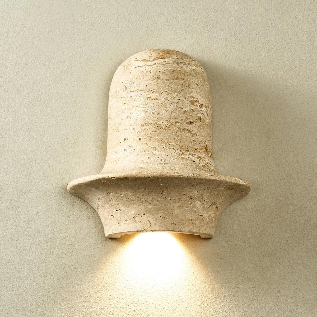 Olyndra Travertine Arched Artistic Wall Lamp – Travertine detail 14