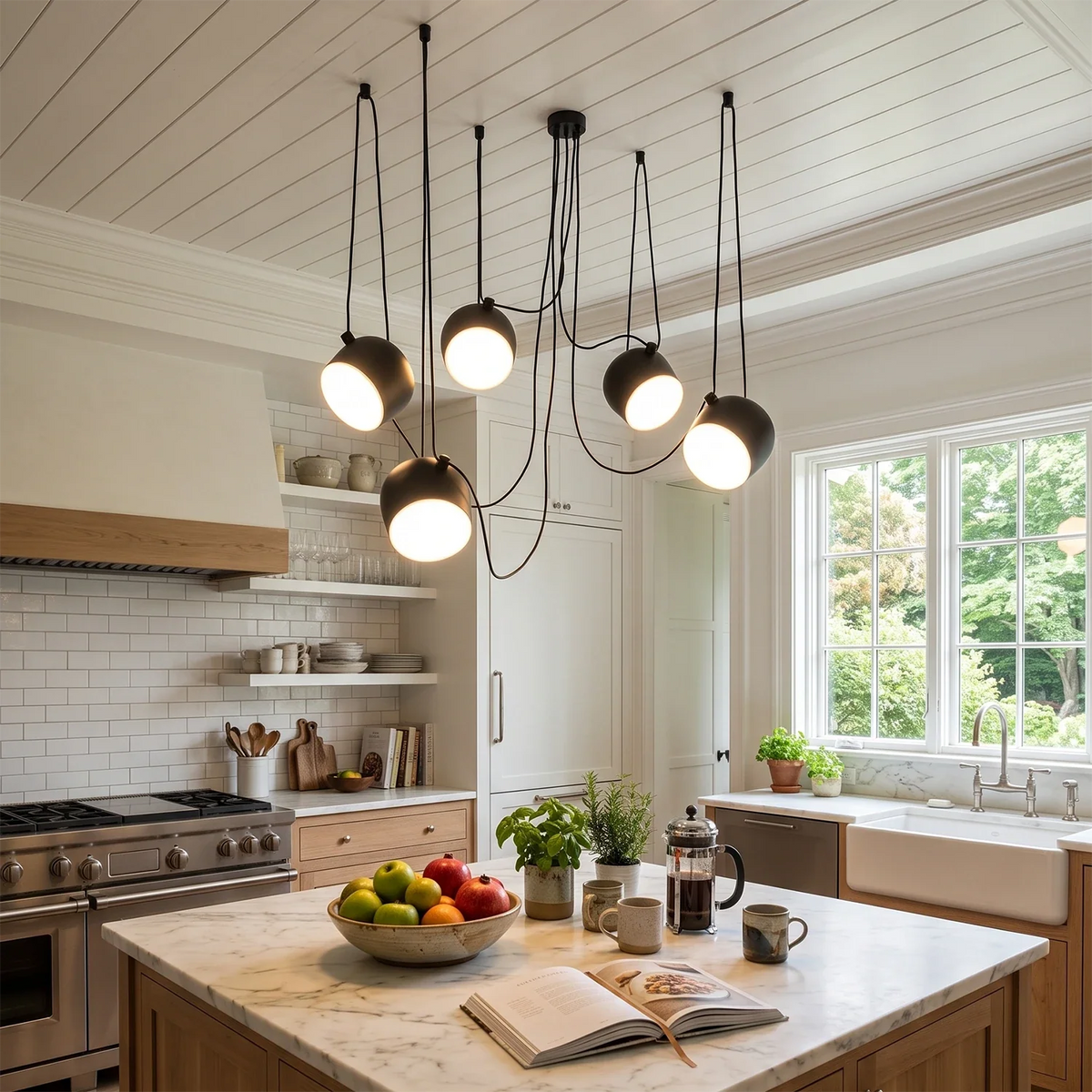 Onda Adjustable Cable Cluster Acrylic Chandelier – Acrylic detail 6