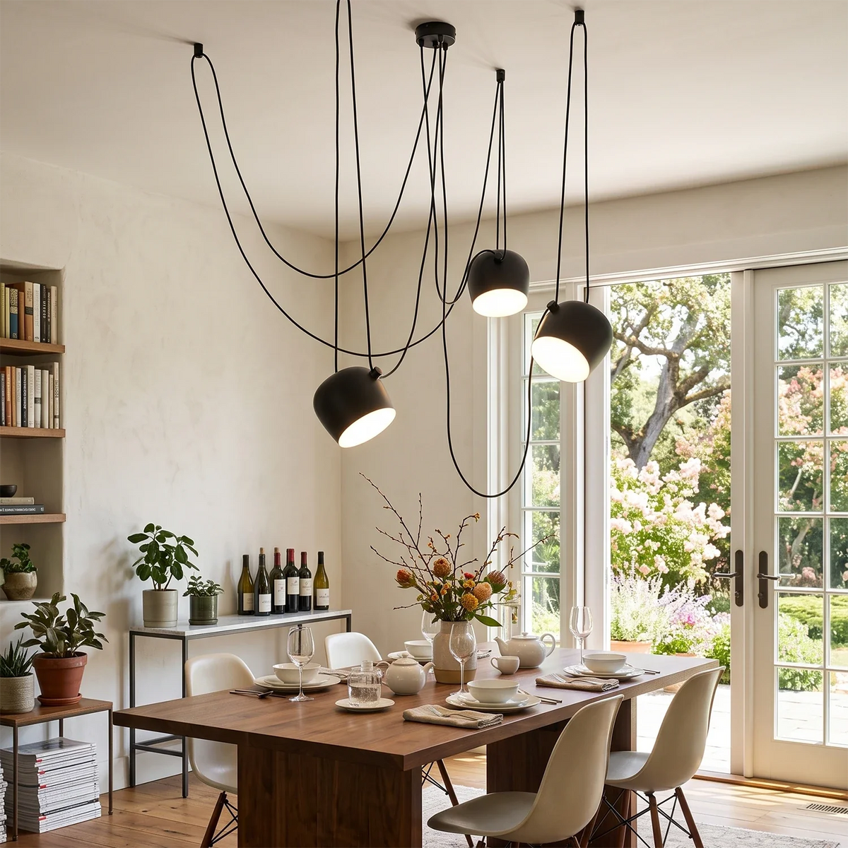 Onda Adjustable Cable Cluster Acrylic Chandelier – Acrylic detail 7