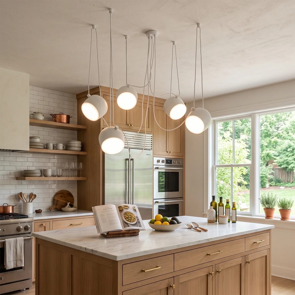 Onda Adjustable Cable Cluster Acrylic Chandelier – Acrylic detail 5