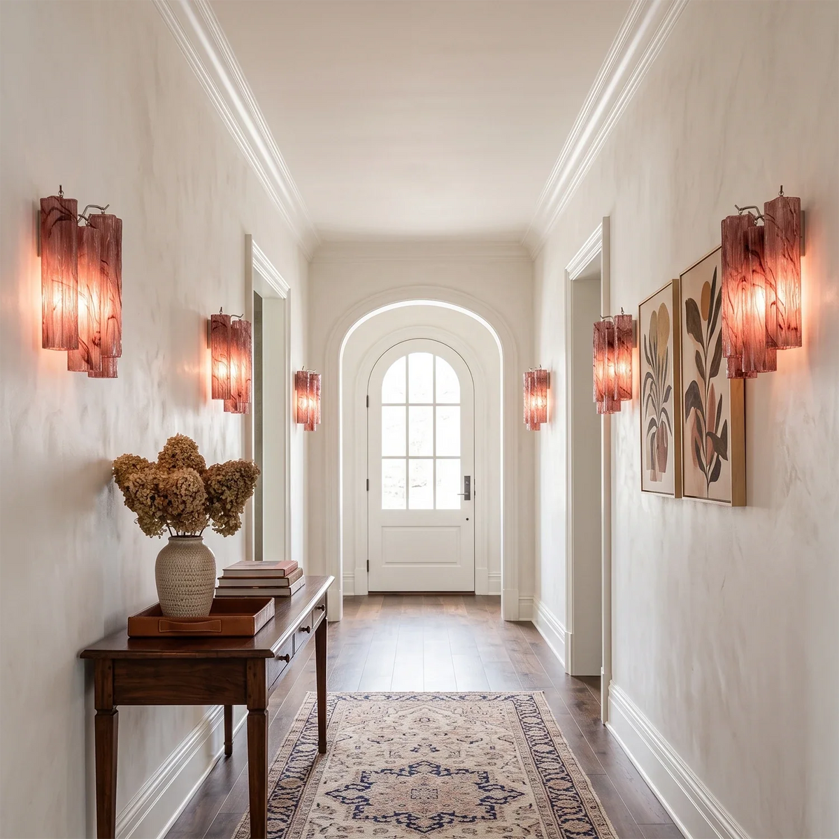 Ondine Tiered Glass Tube Wall Sconce – Glass detail 13
