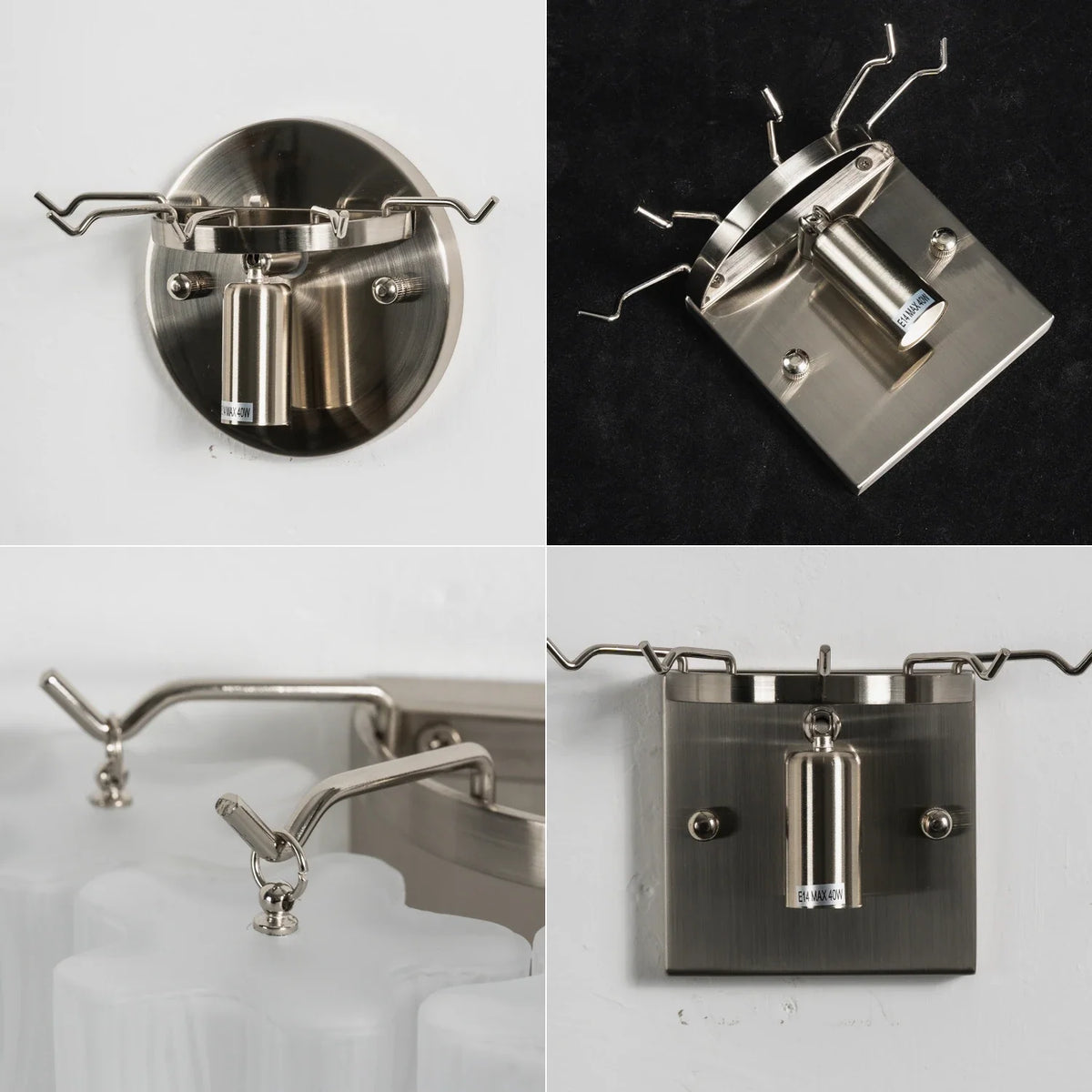 Ondine Tiered Glass Tube Wall Sconce – Glass detail 38