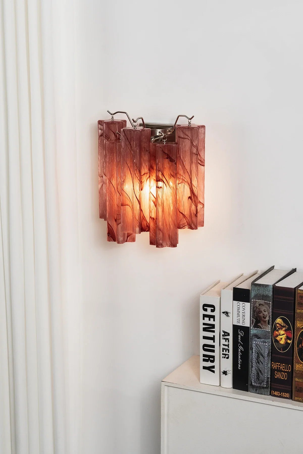 Ondine Tiered Glass Tube Wall Sconce – Glass detail 32