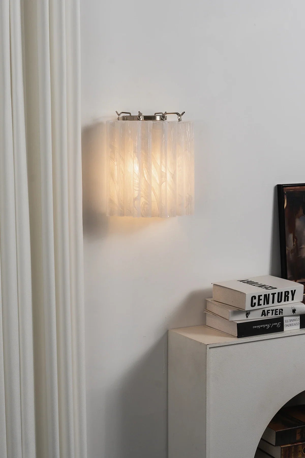 Ondine Tiered Glass Tube Wall Sconce – Glass detail 19