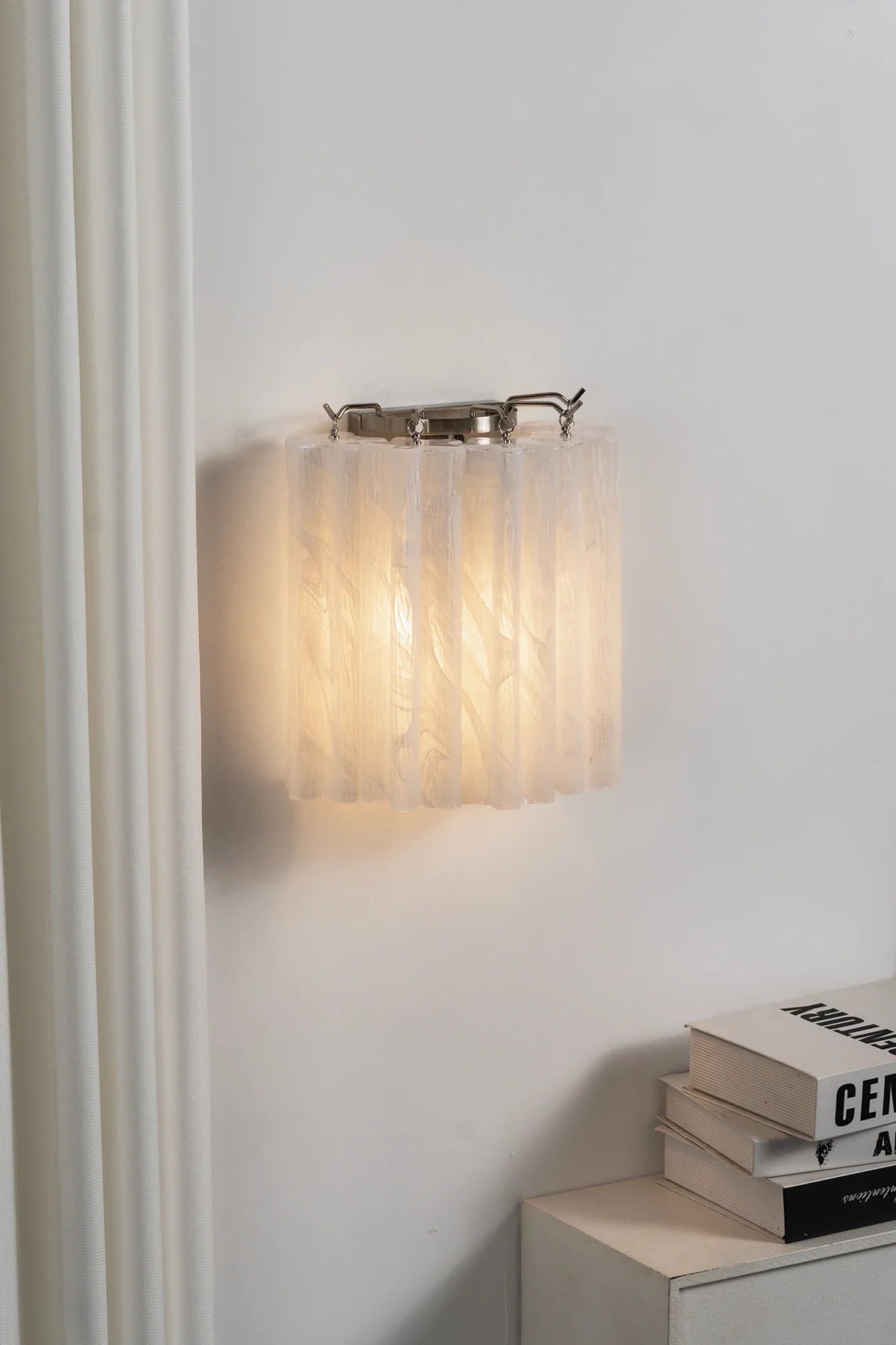 Ondine Tiered Glass Tube Wall Sconce – Glass detail 21