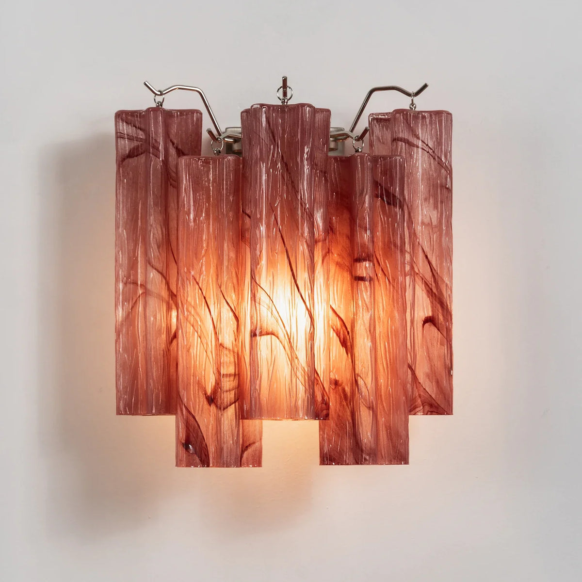 Ondine Tiered Glass Tube Wall Sconce – Glass detail 70
