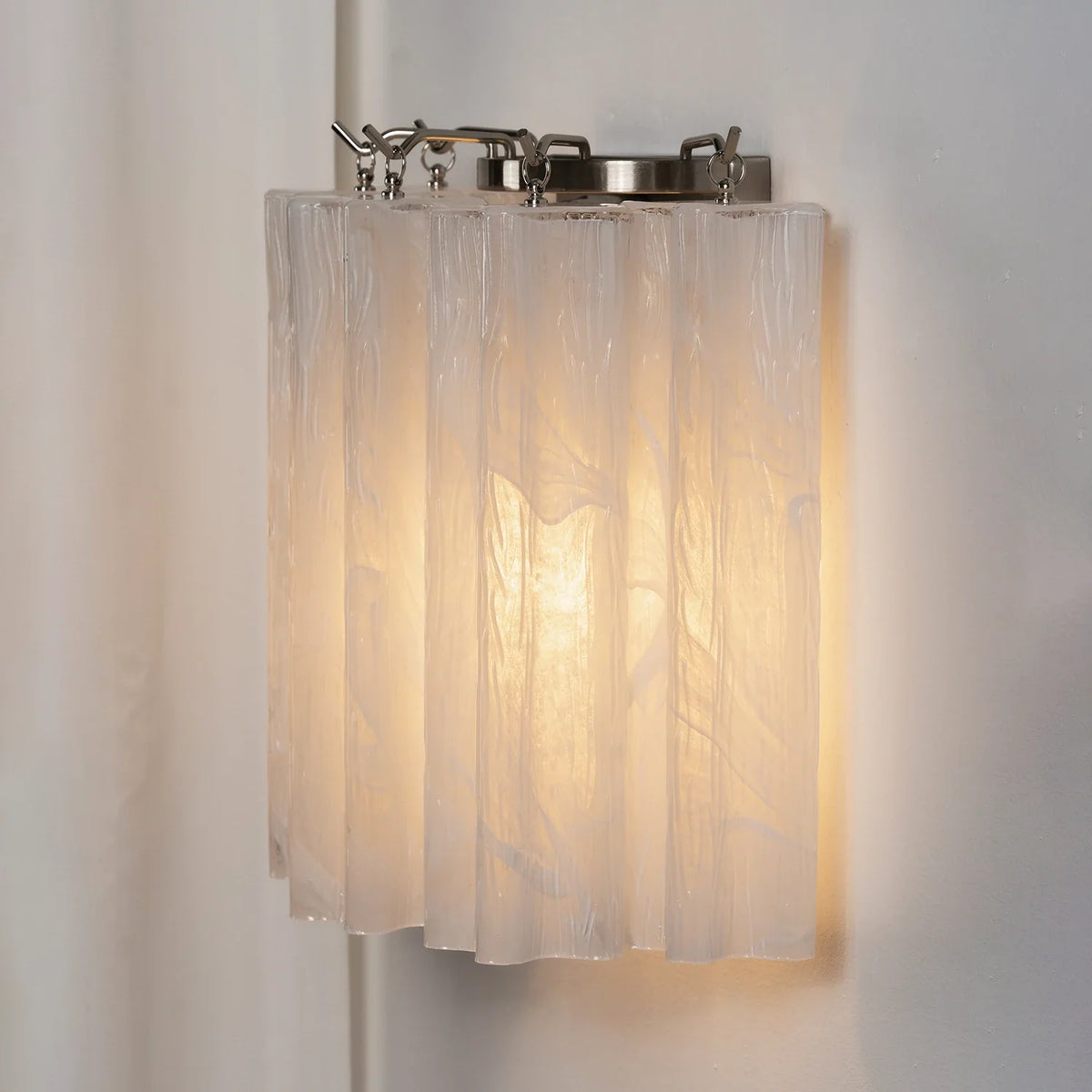 Ondine Tiered Glass Tube Wall Sconce – Glass detail 54