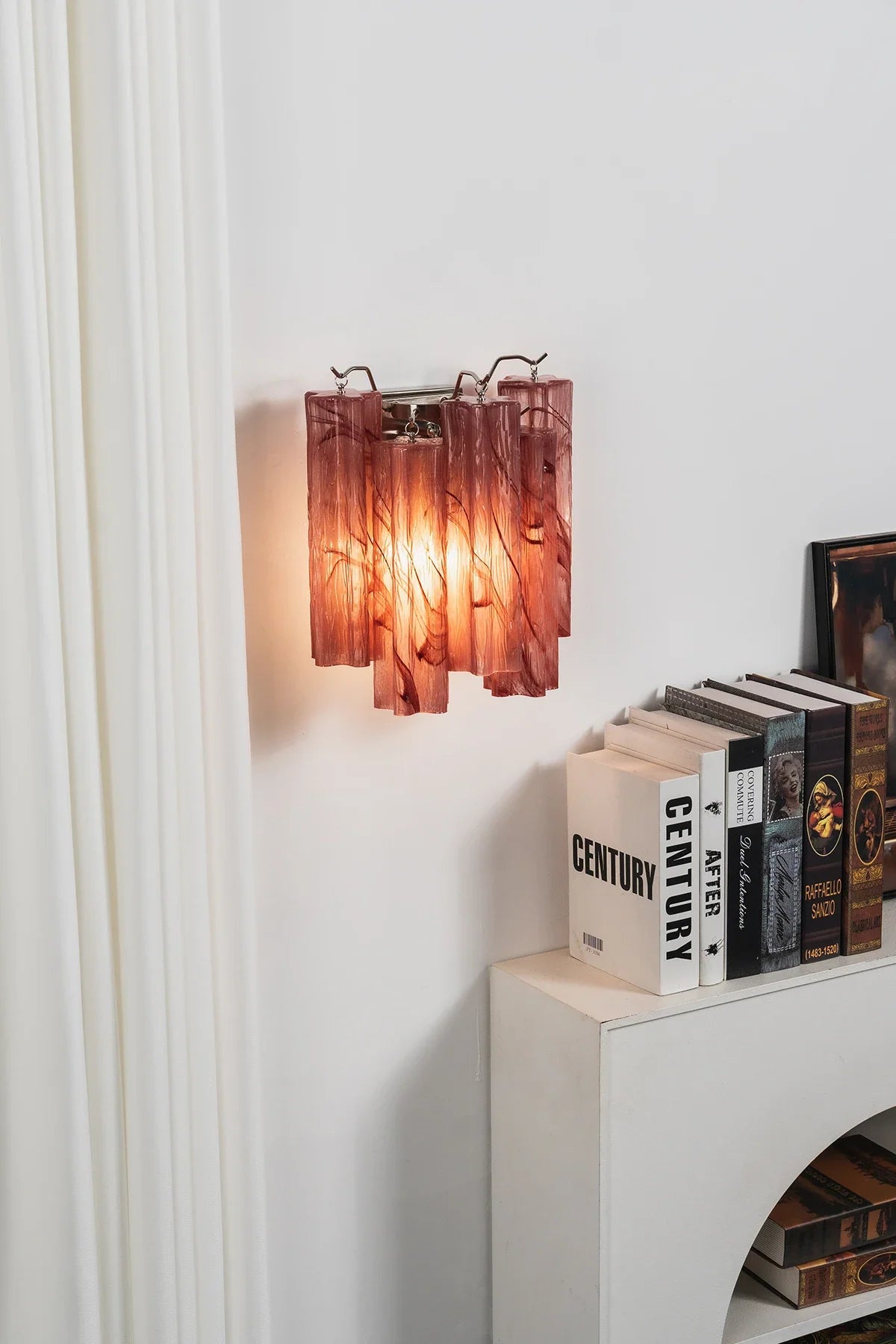 Ondine Tiered Glass Tube Wall Sconce – Glass detail 34