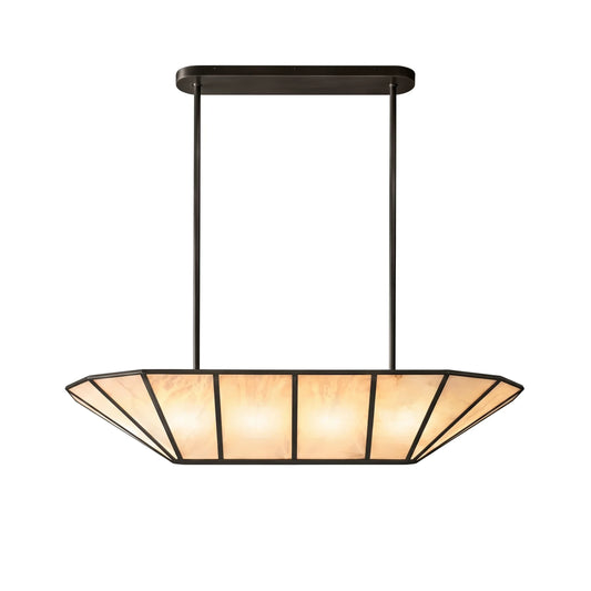 Orlaine Faceted Alabaster Panel Chandelier