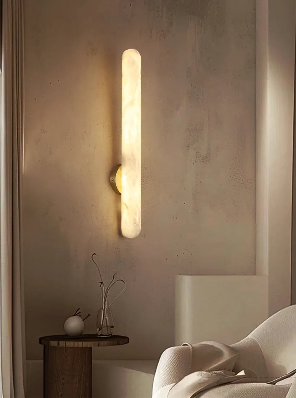 Oval Alunari Alabaster Wall Sconce – Alabaster detail 14