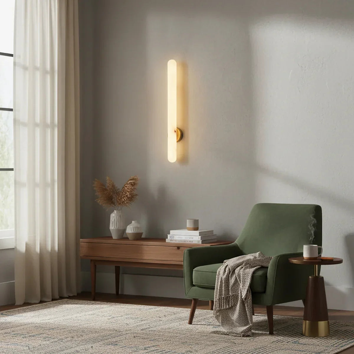 Oval Alunari Alabaster Wall Sconce – Alabaster detail 6